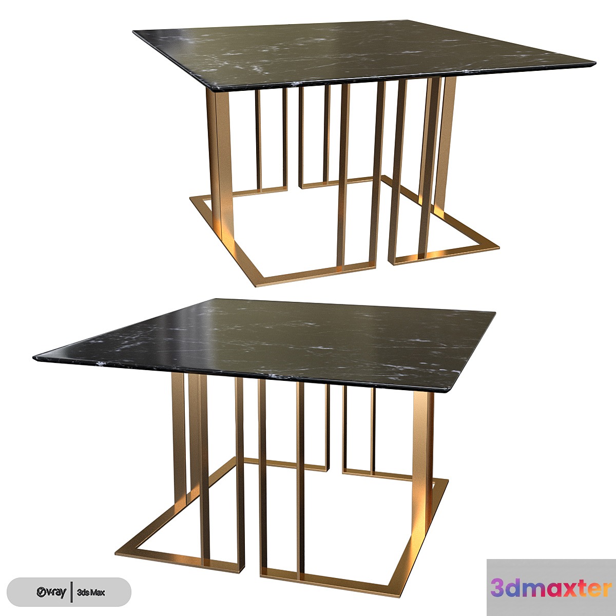 Meridiani Charlie Table 3D Max