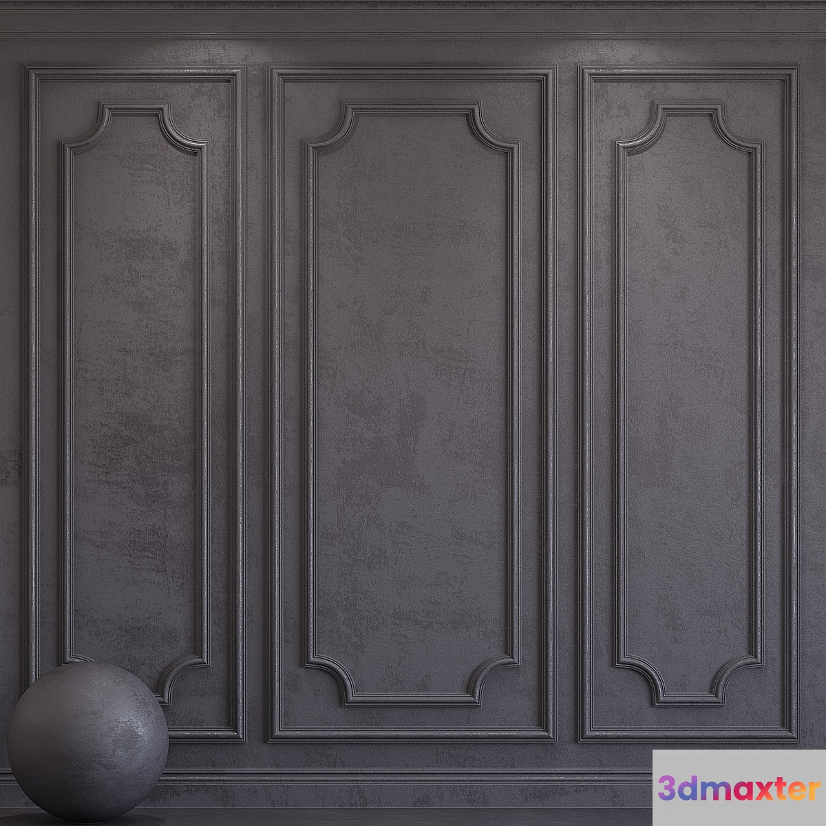 Decorative plaster with molding 65 3D Max