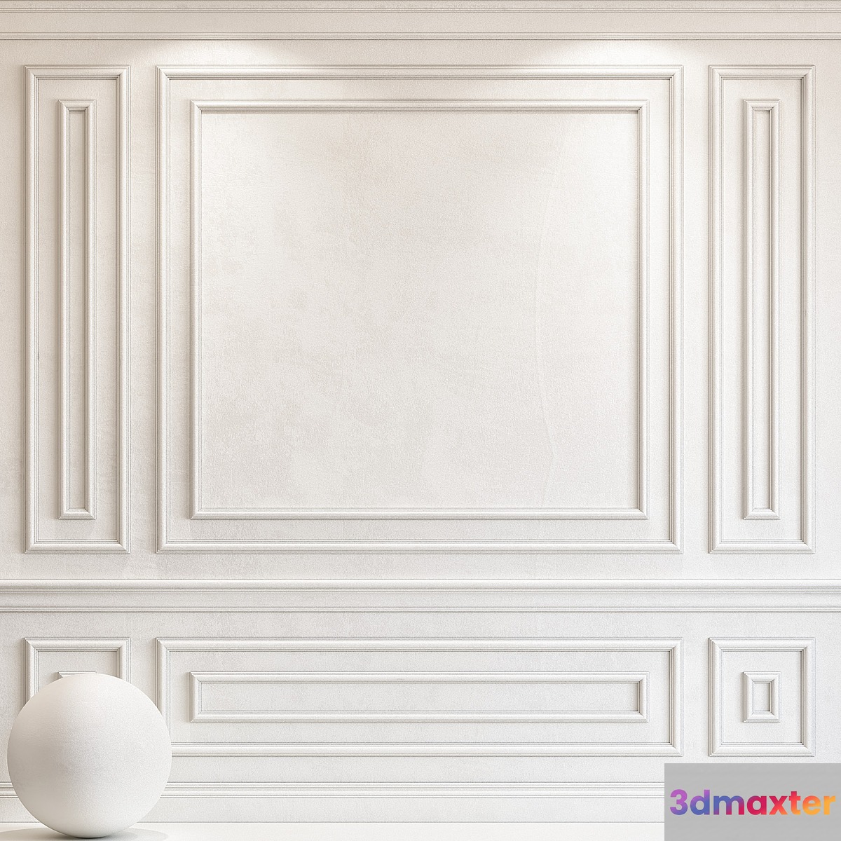 Decorative plaster with molding 70 3D Max