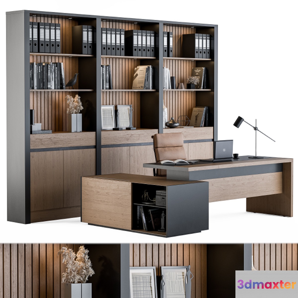 Office Furniture - Manager Set 09 - No.3