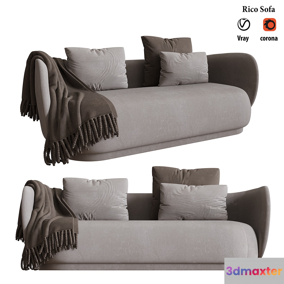 Rico sofa 3D Max