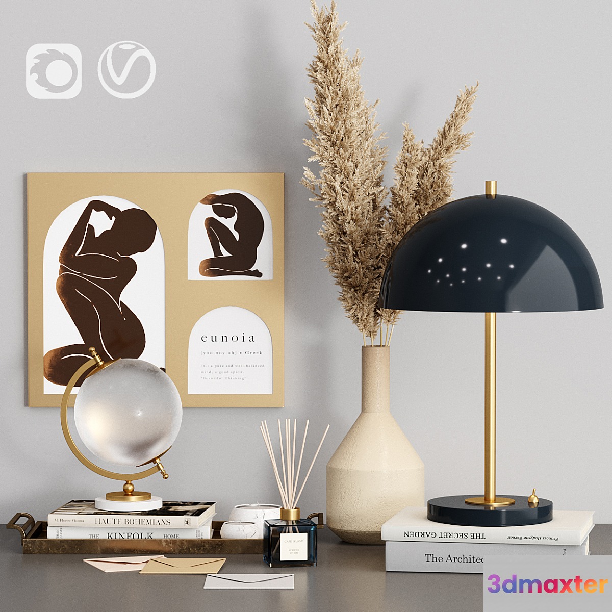 Decorative Set Zara Home with Dry Plants - No.2