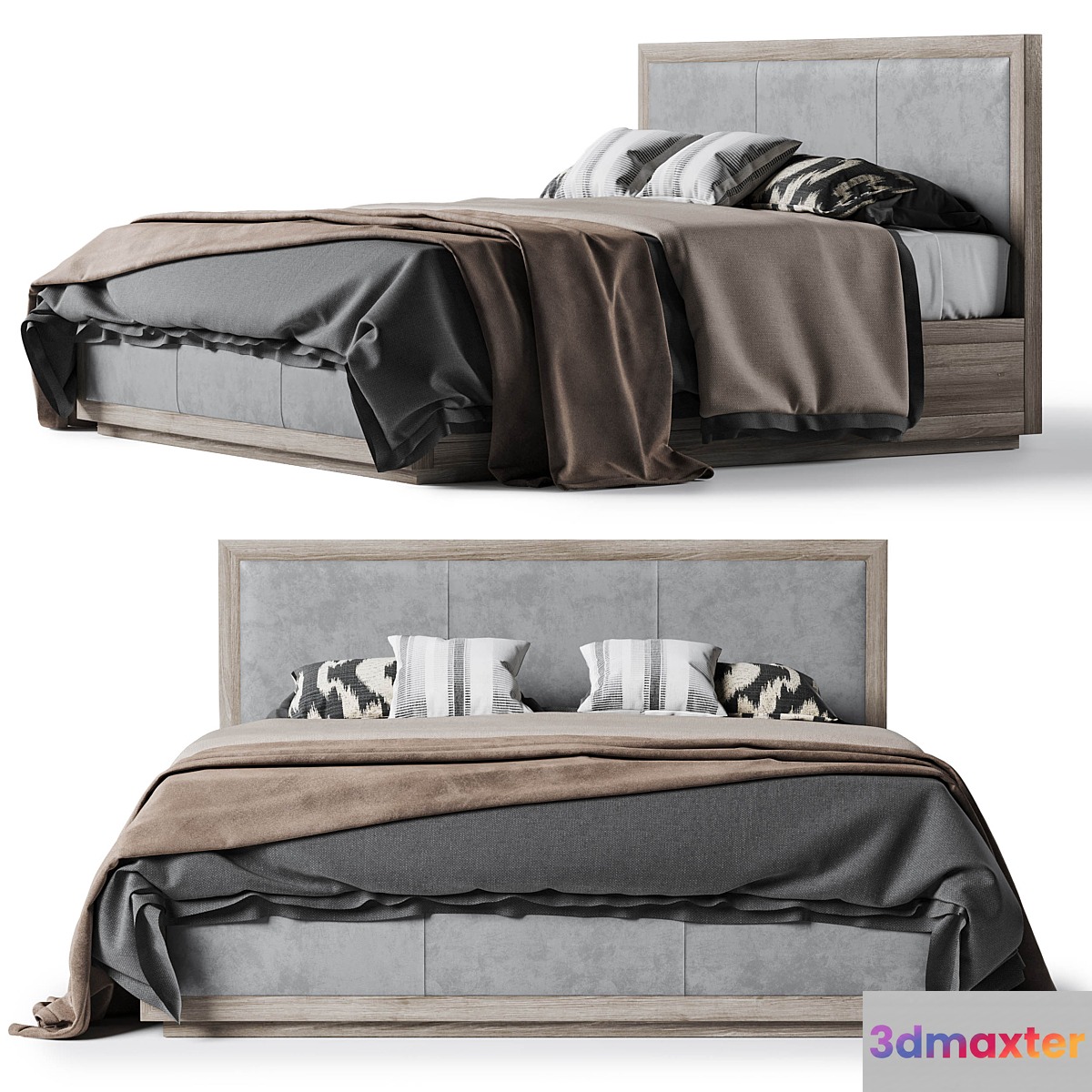 Restoration Hardware Kempton fabric platform bed - No.2