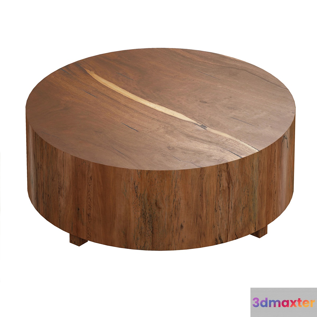 Dillon Natural Yukas Round Wood Coffee Table (Crate and Barrel) - No.4