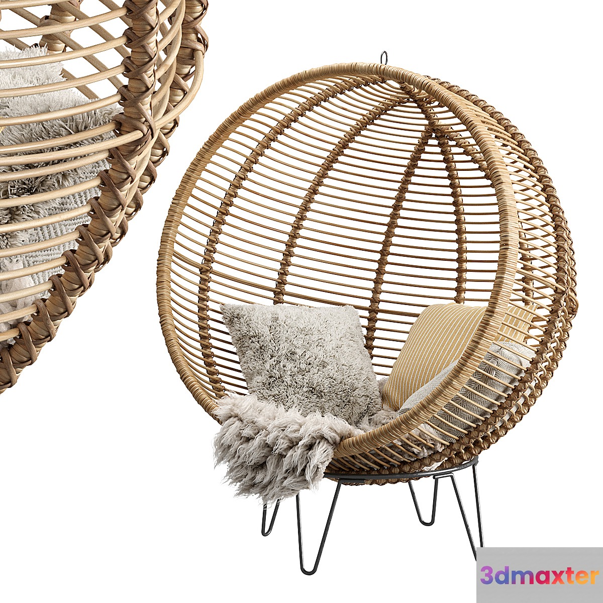 Rattan Cocoon Chair Cox & Cox