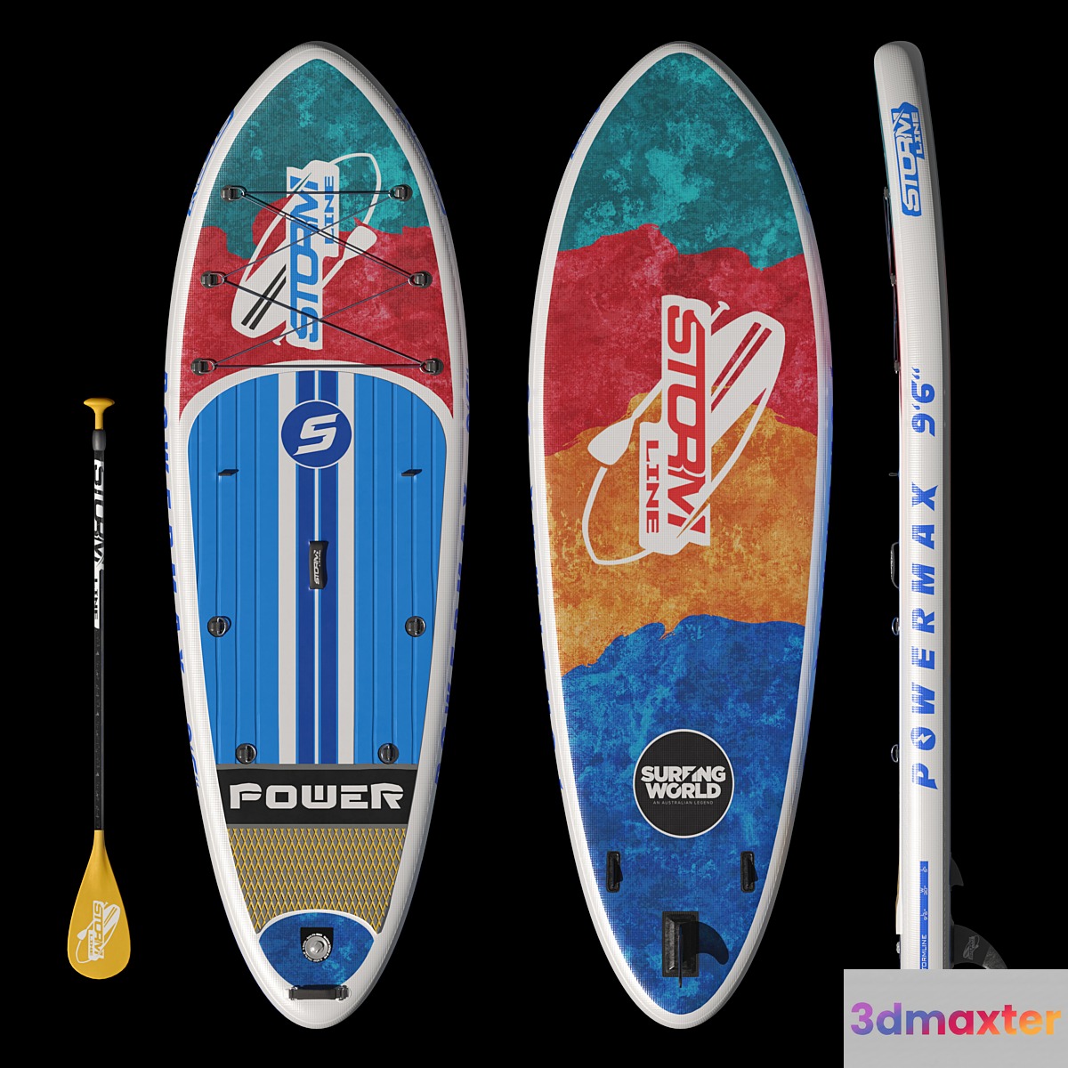 Sup board 3D Max