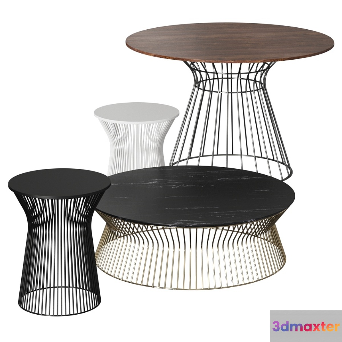 Gruppo Tomasella Brigitte Coffee & Dining Tables 3D Max