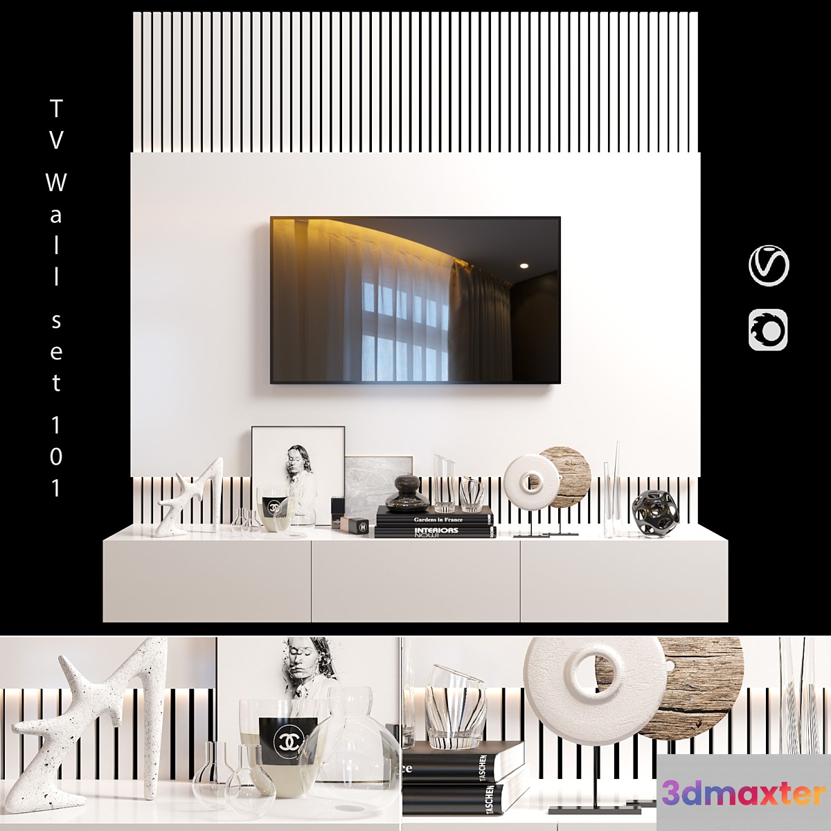 TV Wall | set 101 3D Max