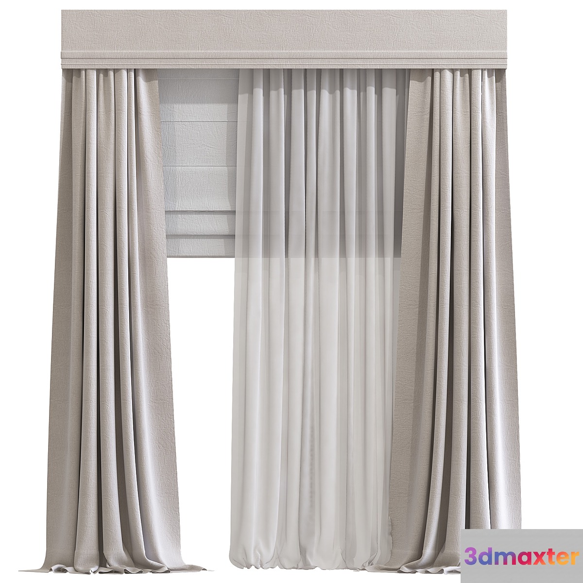 Curtain 717 3D Max
