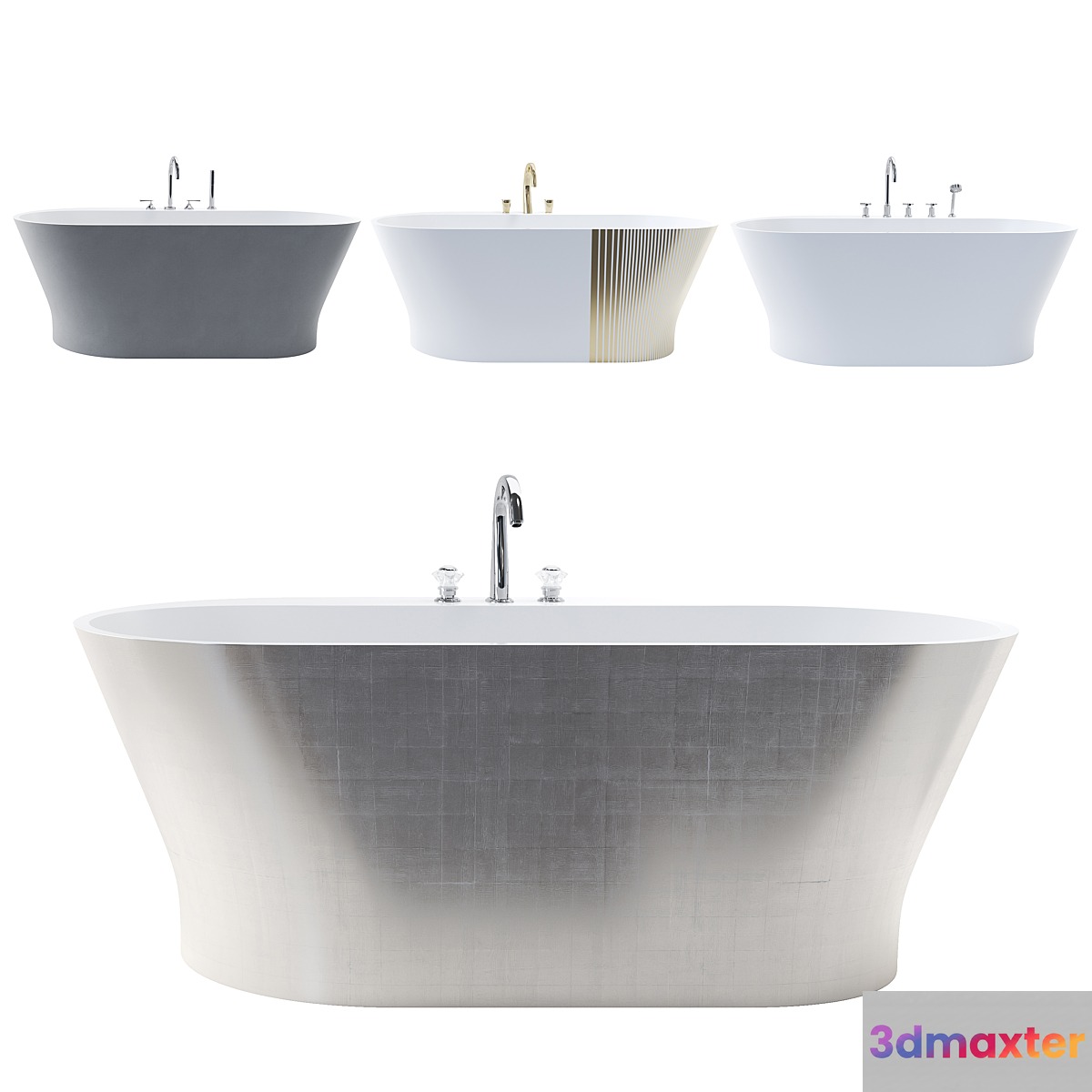 Monceau Bathtub 3D Max