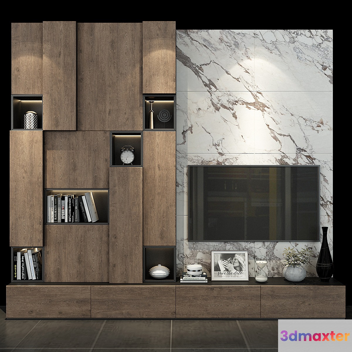 TV shelf set 126