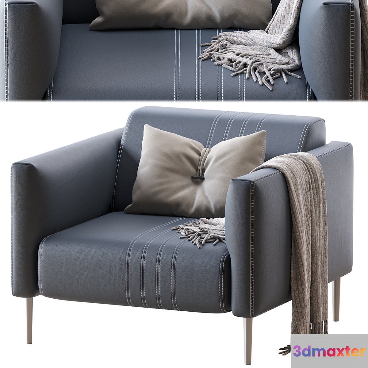 Armchair TUXEDO PNO 96x100x h77
