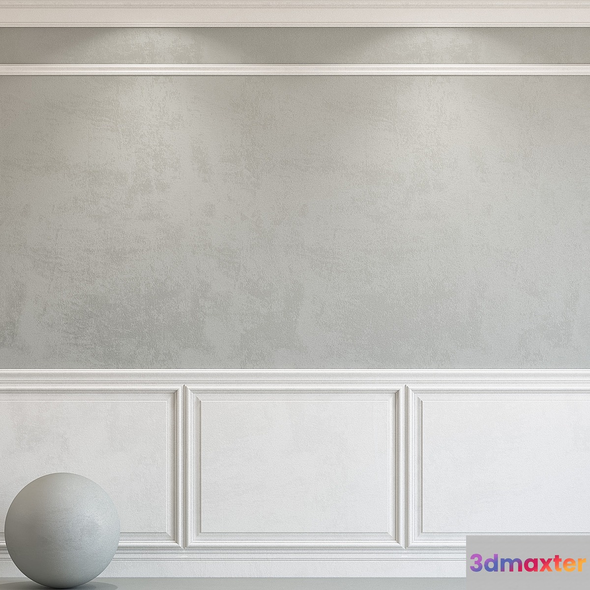 Decorative plaster with molding 76 3D Max
