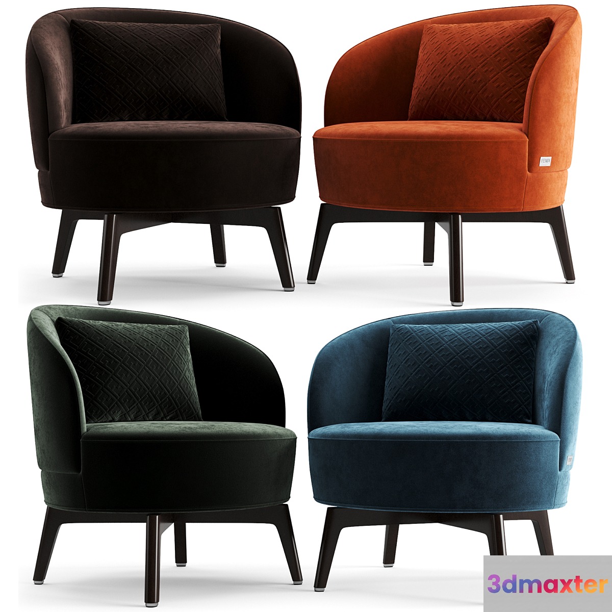 Fendi Casa Doyle Armchair 3D Max