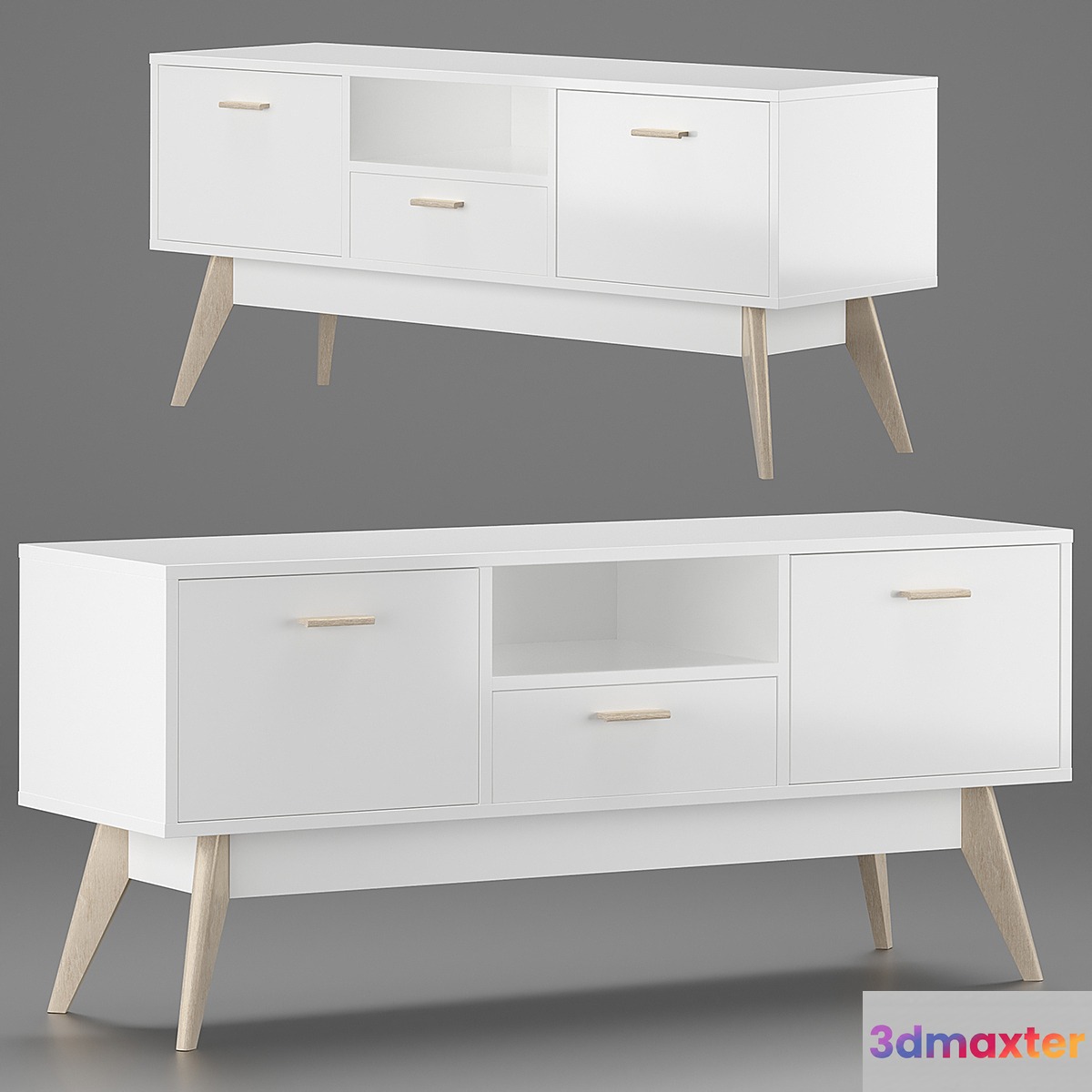 TV stand Nordic-2 Light 3D Max