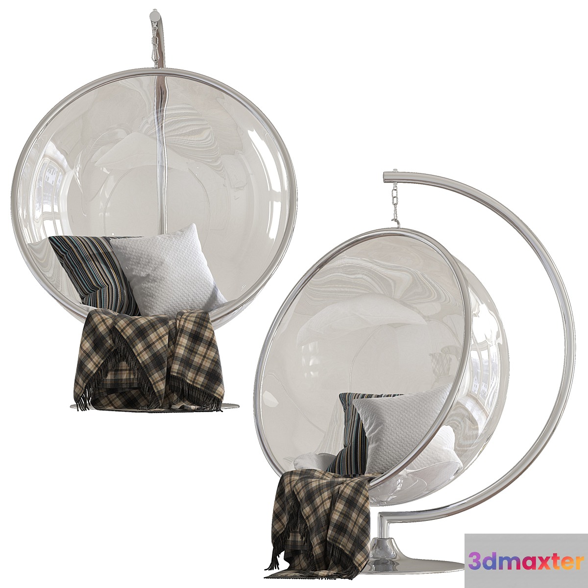 Aron Living Bubble Chair with Stand - No.2 3D Max