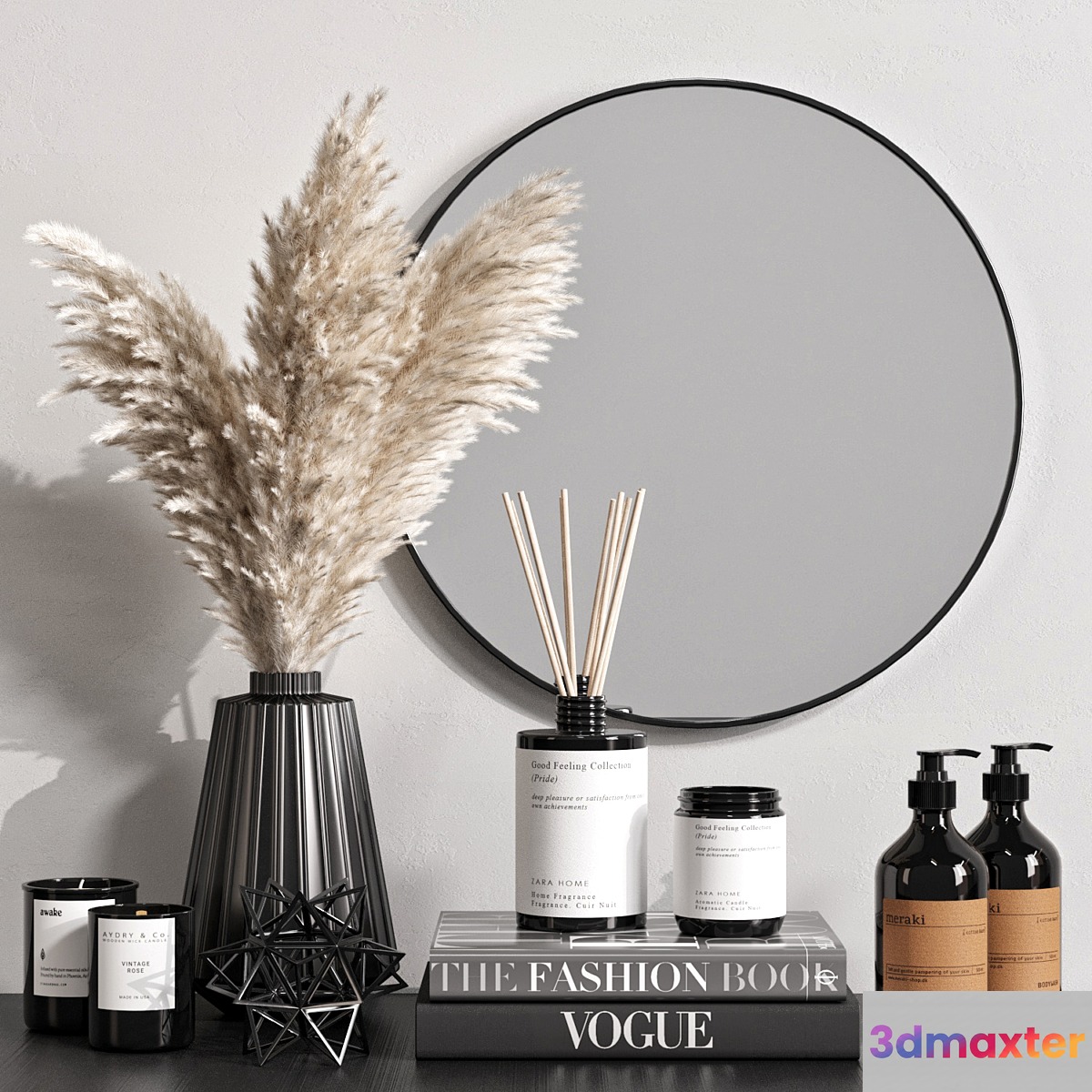 Decorative set with dried flowers 07 - No.4