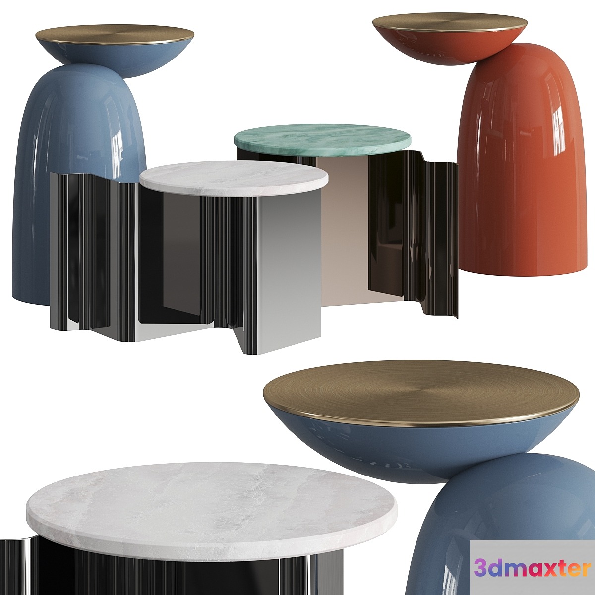 Secolo Pingu and Sketch Coffee & Side Tables - No.2