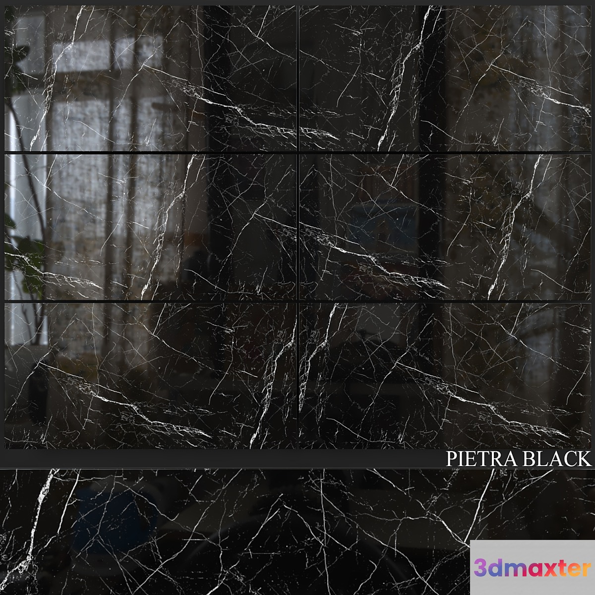 Decovita Pietra Black 600x1200 3D Max