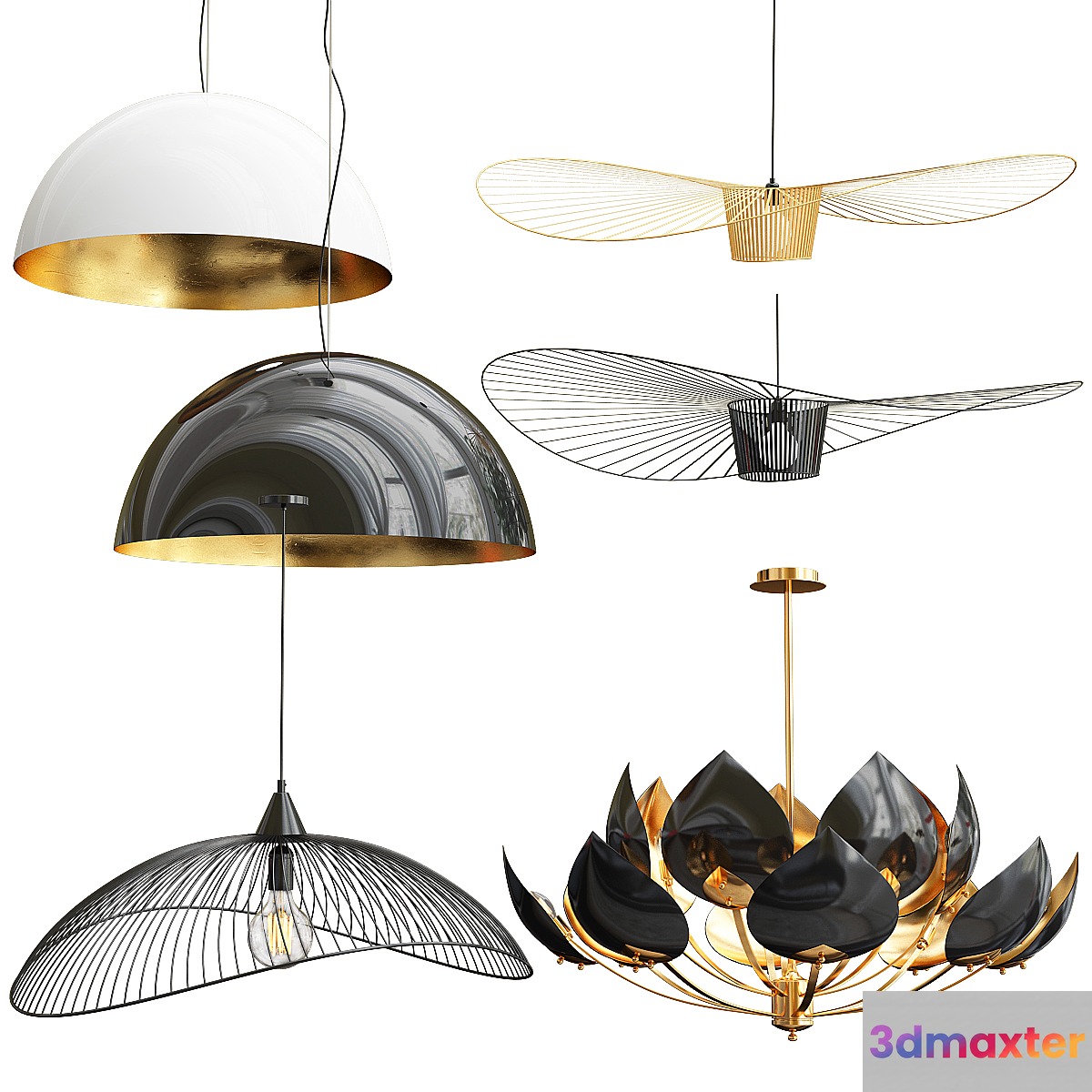 Collection of new minimalist chandelier_5 3D Max