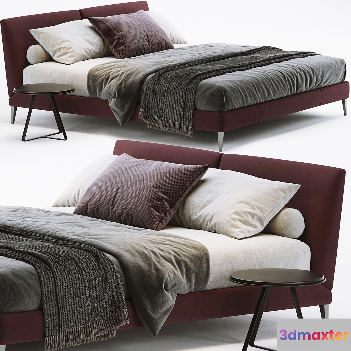 Maxalto Selene Bed 3D Max