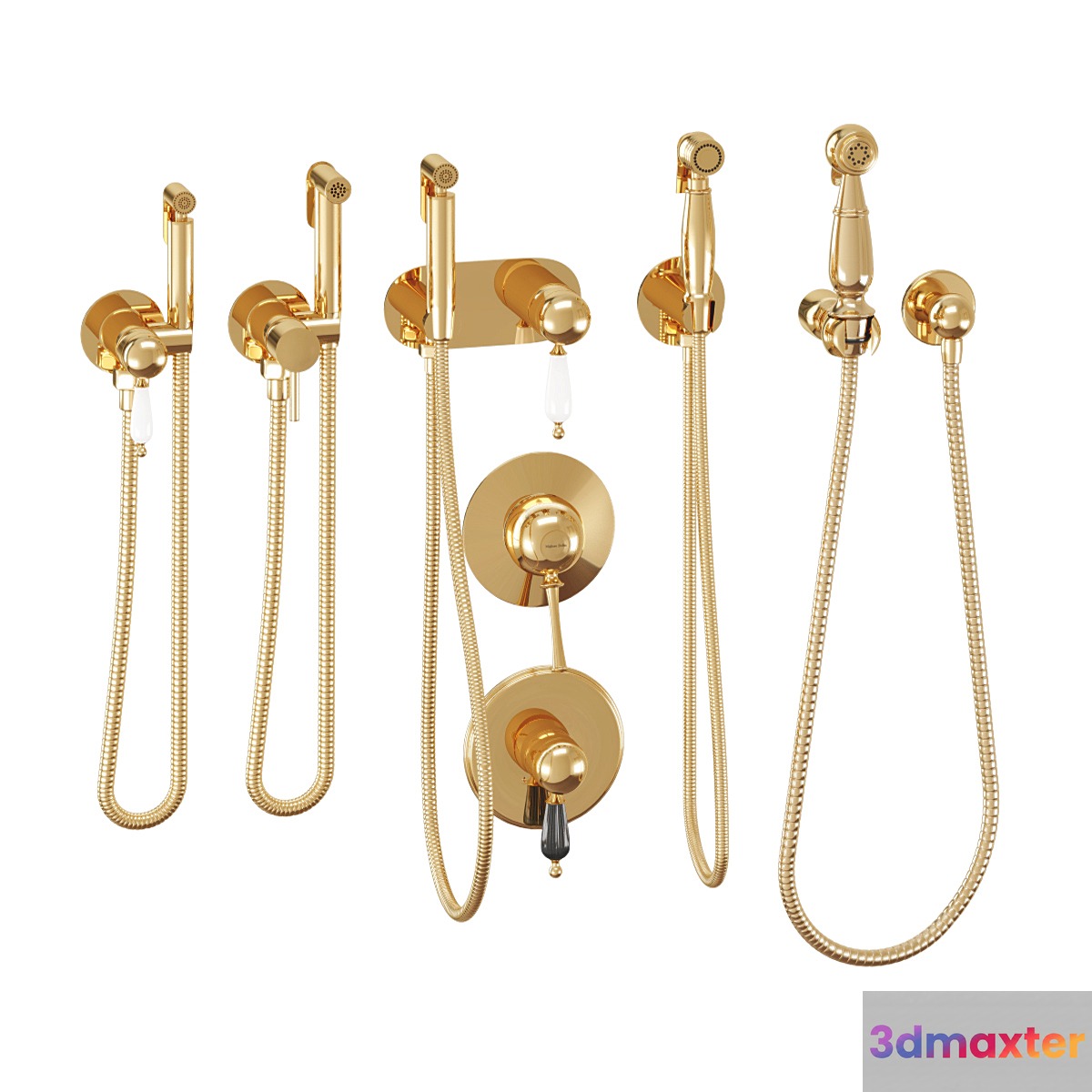 Hygienic shower collection 02 3D Max