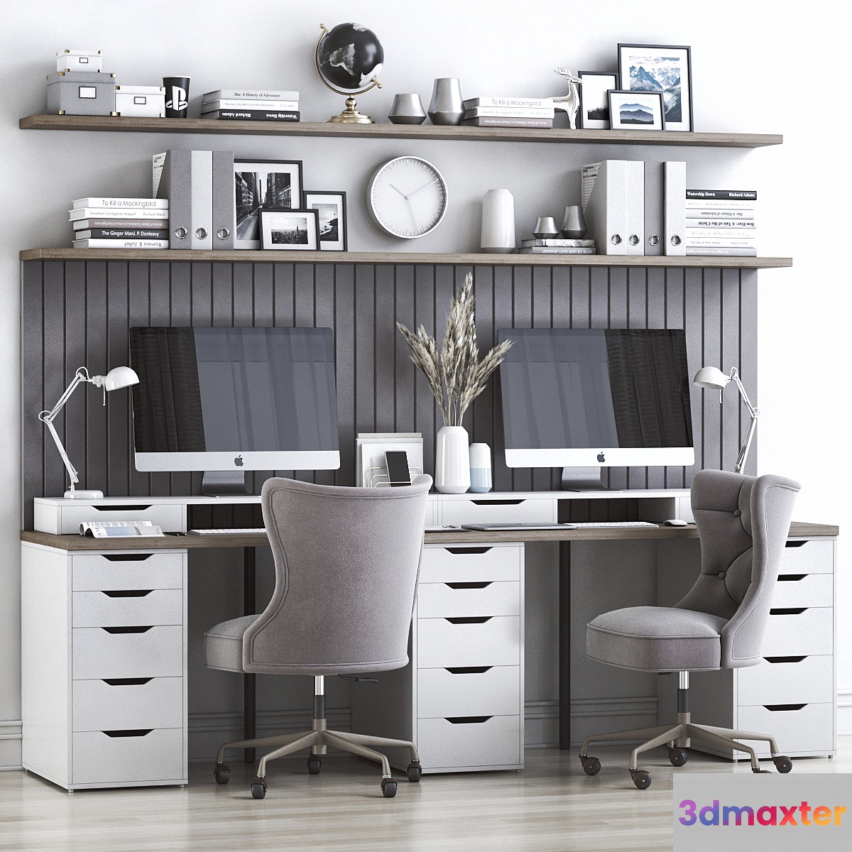 IKEA office workplace 45 3D Max