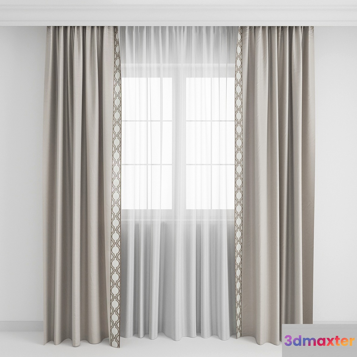 Curtains with a border1