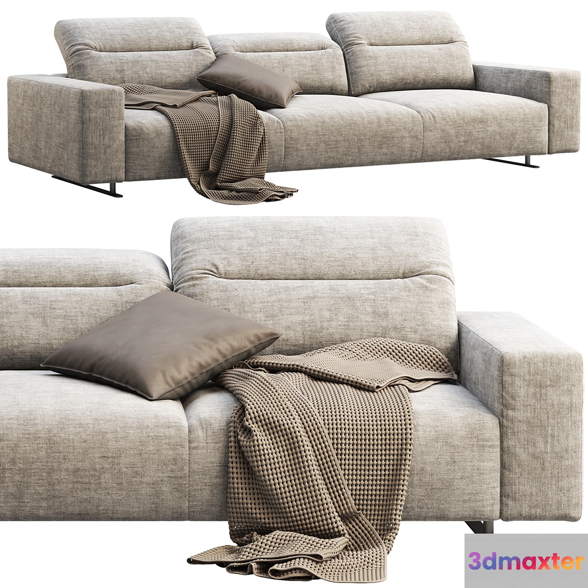 BoConcept Hampton 3-seater sofa 3D Max