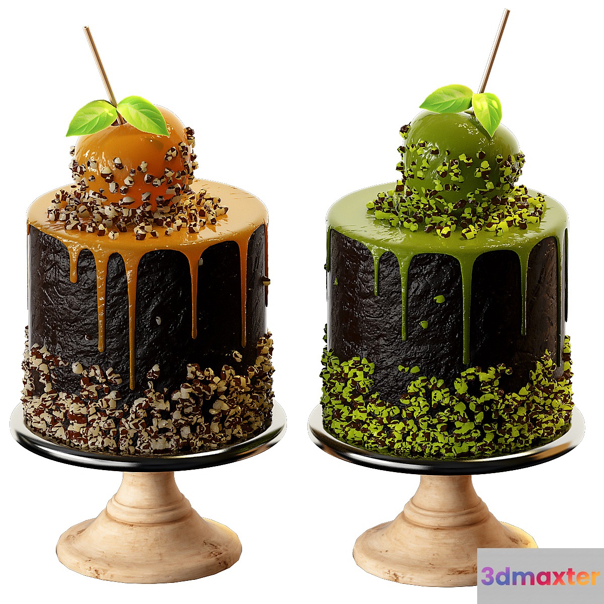 Caramel apple 3D Max