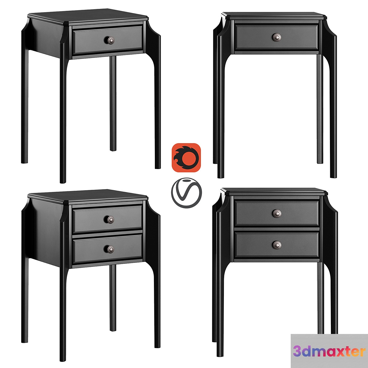 Dantone Home Bedside table Le Visage - No.4