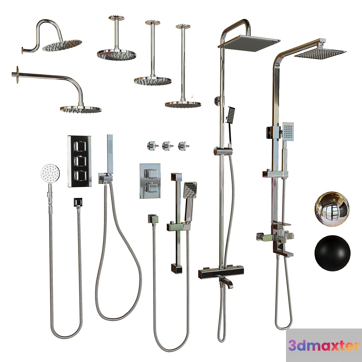 Gappo shower 01 3D Max