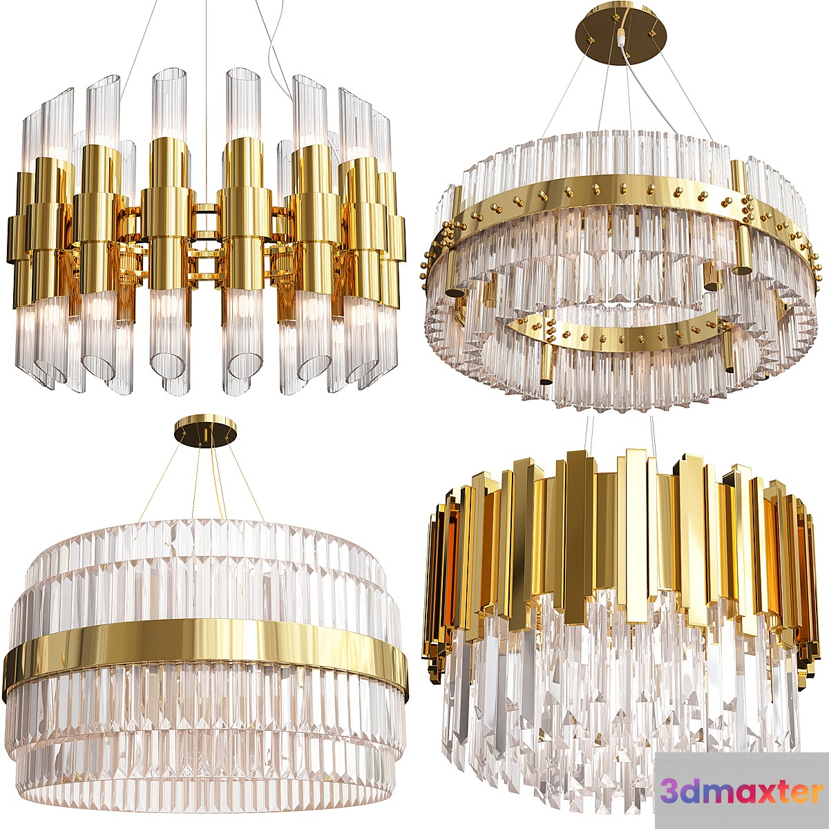 Exclusive Chandelier Set-11 3D Max