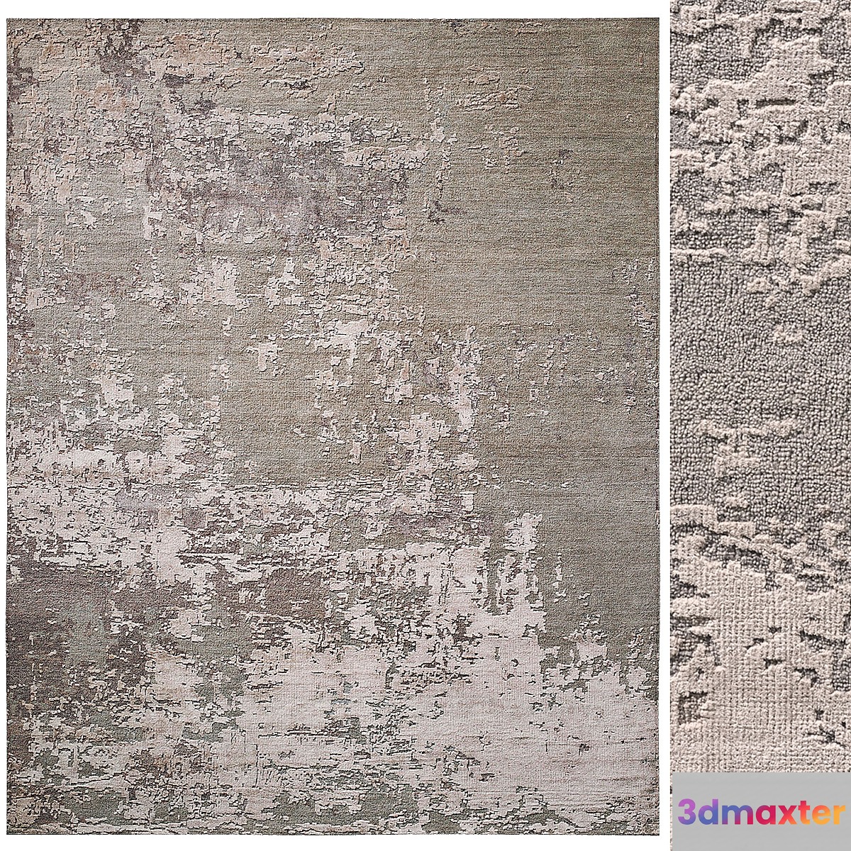 Raku Hand-Knotted Rug 3D Max
