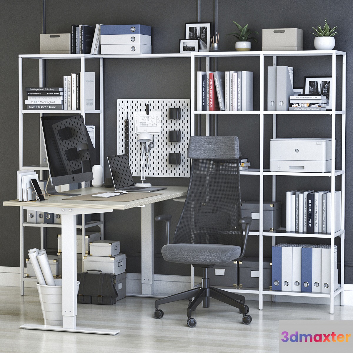 IKEA office workplace 39 3D Max