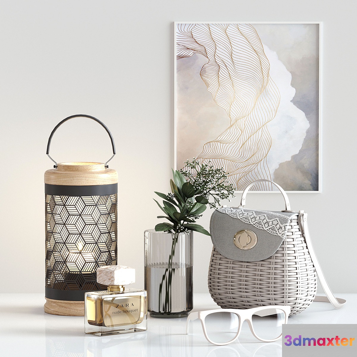 Decorative set 019 3D Max