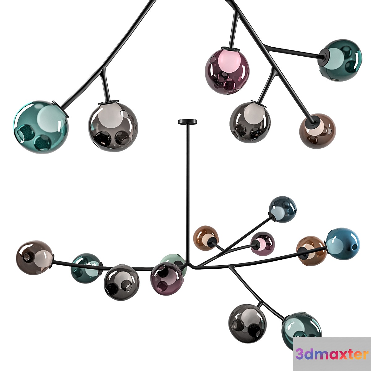 BOCCI 28 Armature Chandelier 13 pieces 3D Max