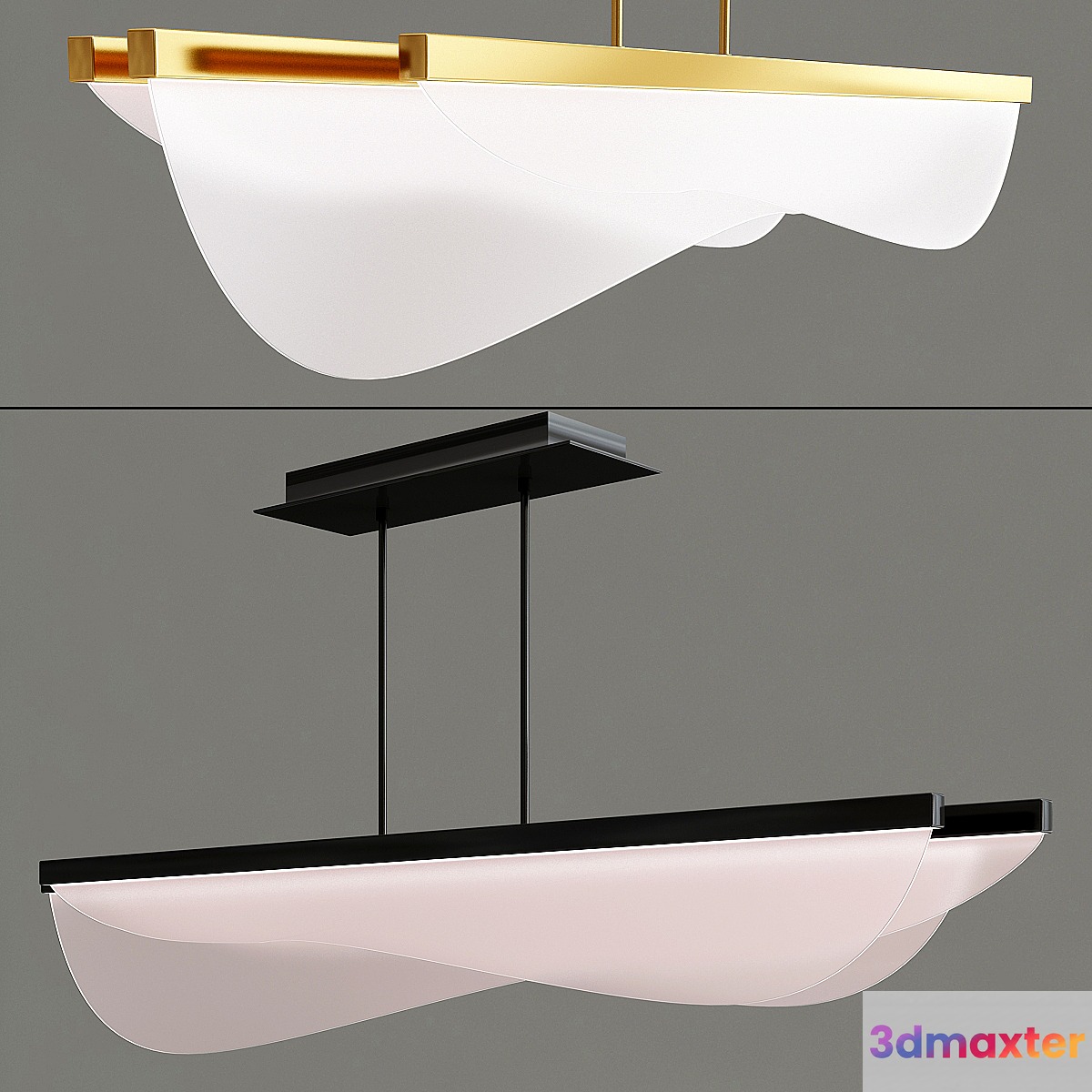 Nyra LED Linear Suspension 3D Max