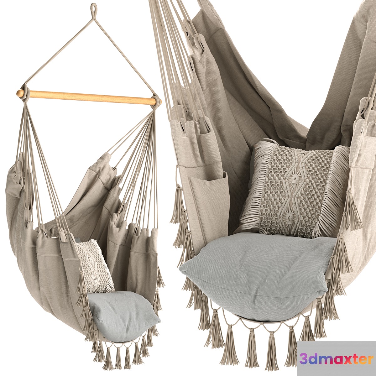 Hanging Hammock Chair KomorebiCollection 3D Max