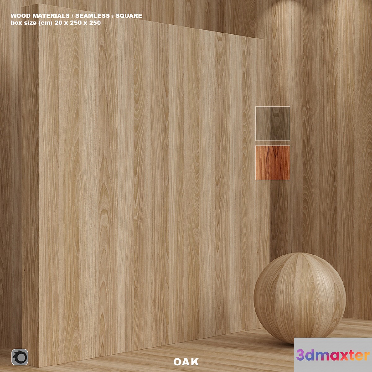 Material wood (seamless) oak - set 109 3D Max