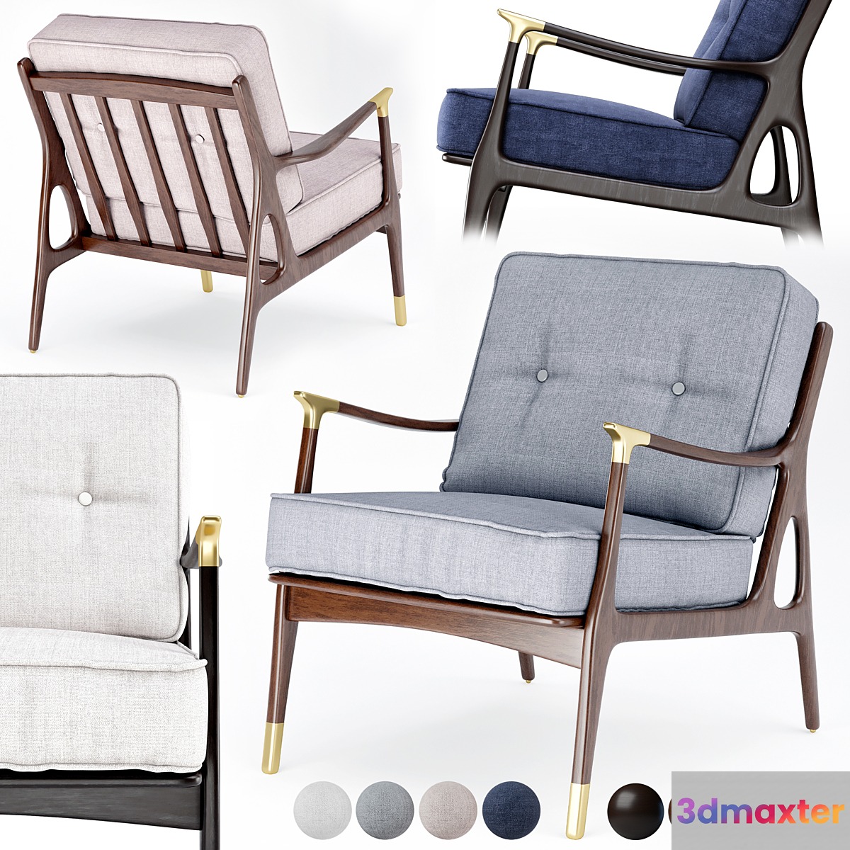 Anthropologie Haverhill chair 3D Max