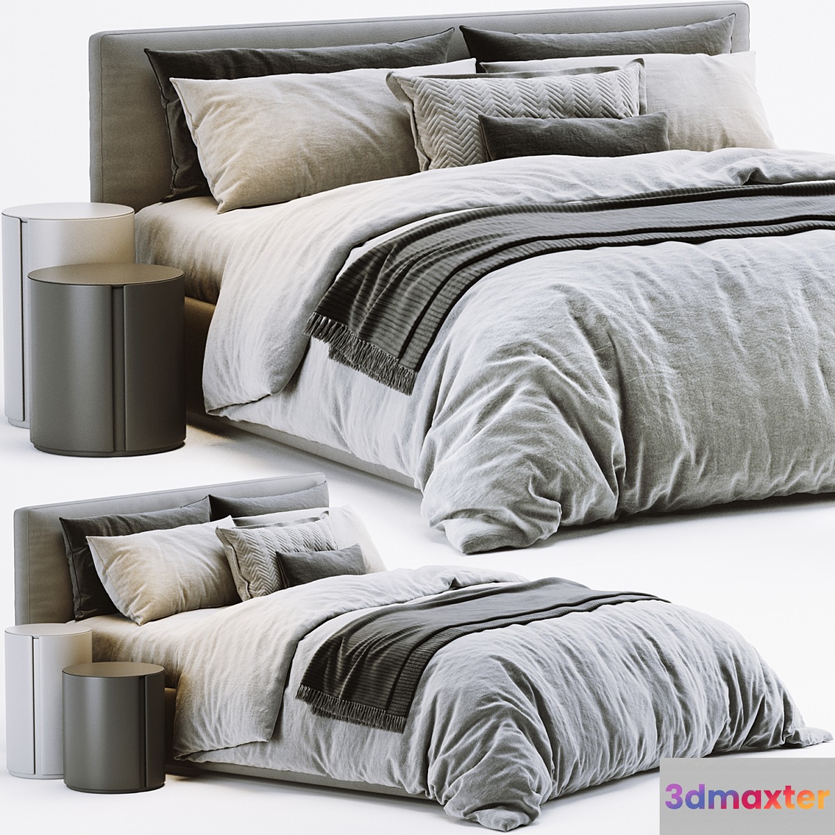 Meridiani Stone Bed 3D Max