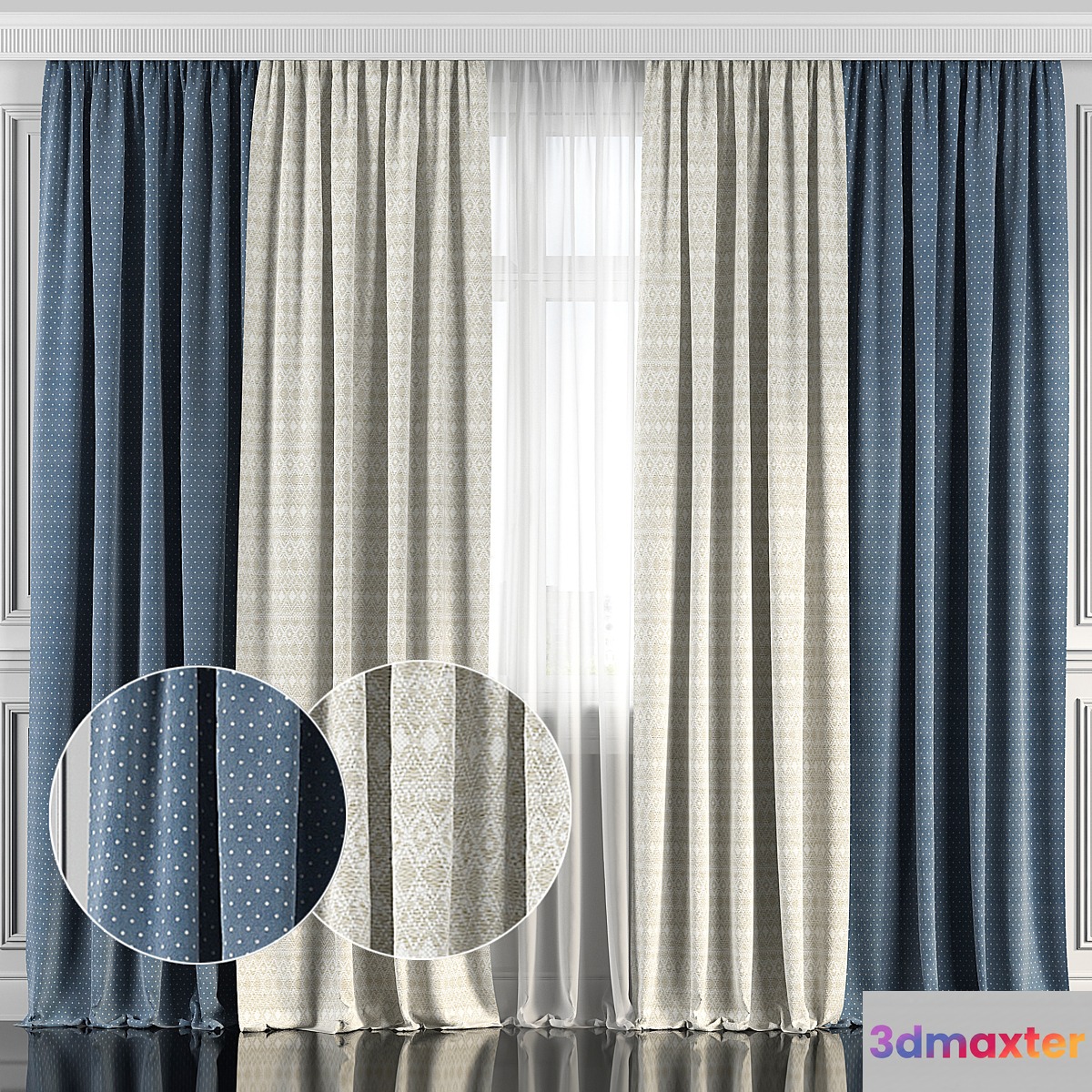 Curtains with window 134 - No.2