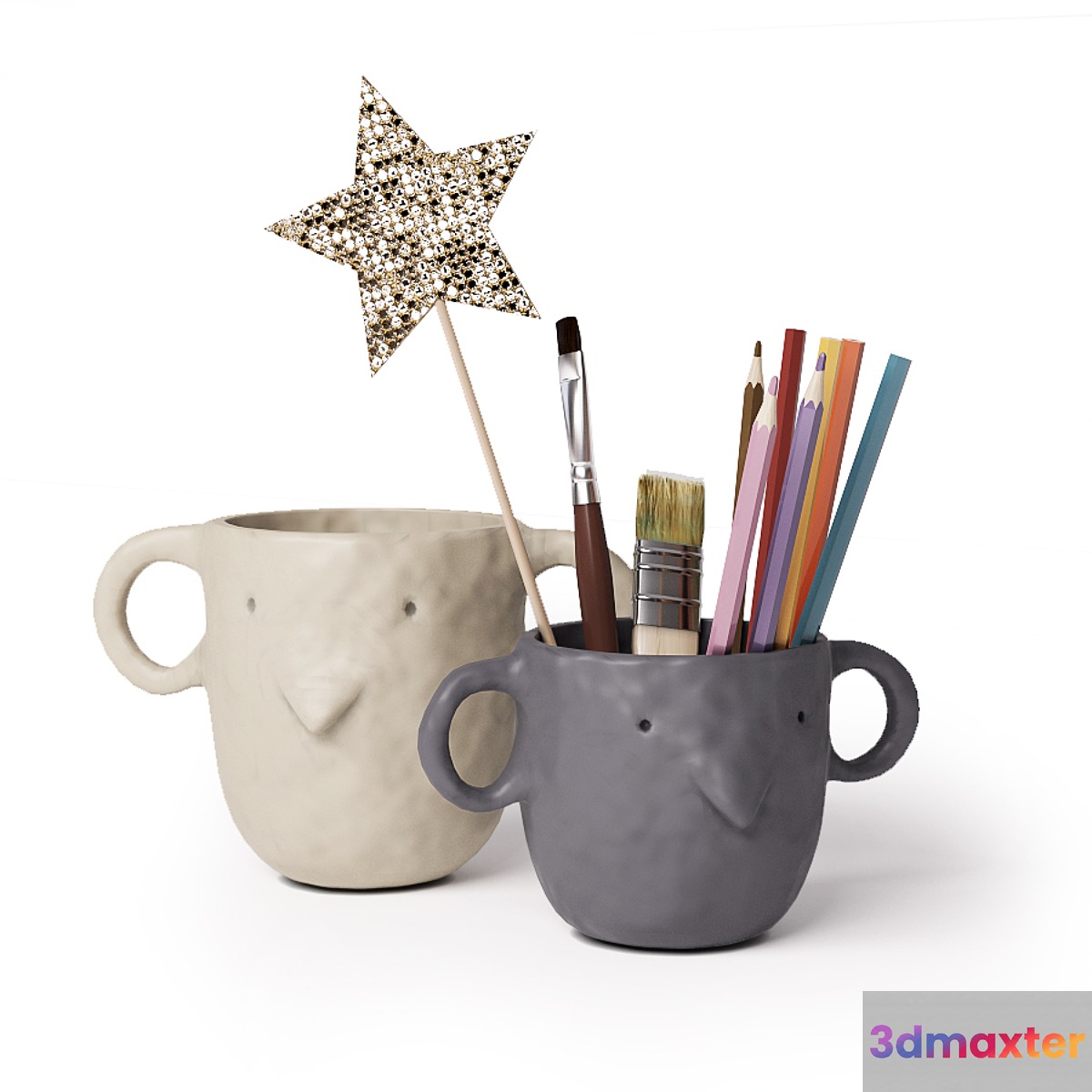 Ferm Living - Mus Plant Pot 3D Max