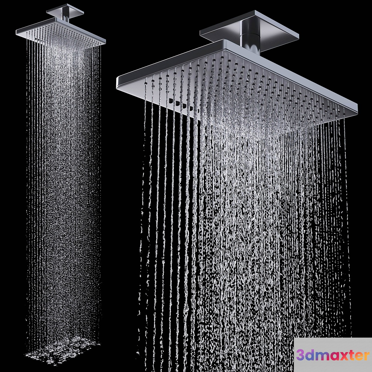 Overhead shower 460300 2jet 3D Max