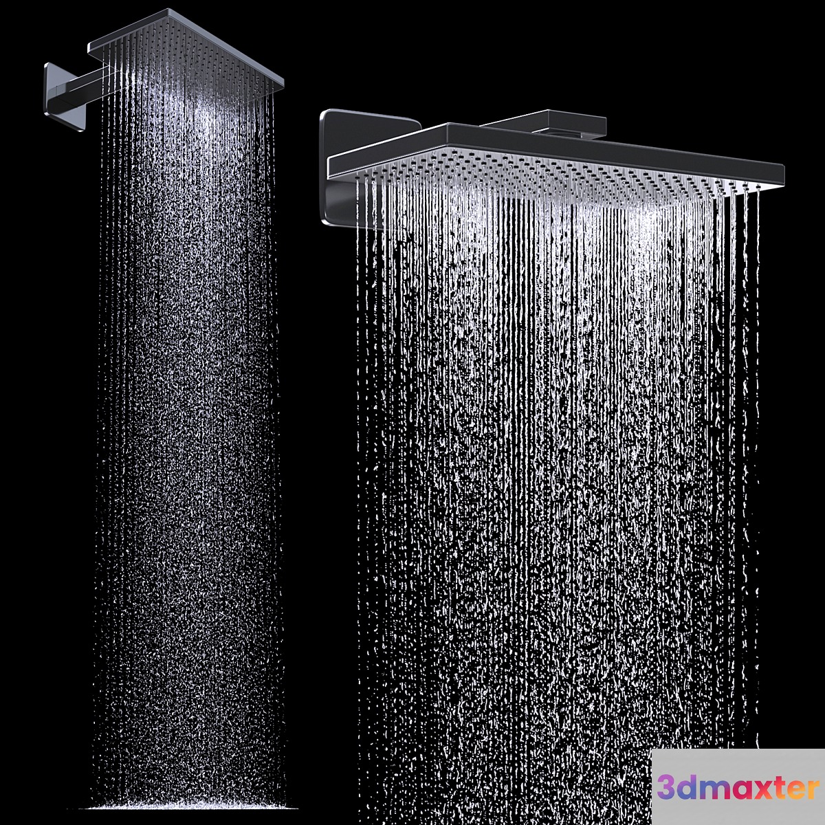 Overhead shower 460 300 1 jet 3D Max