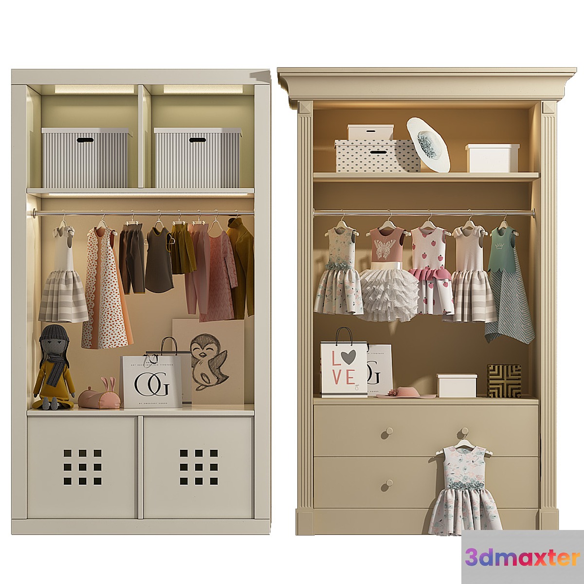 Wardrobe with decor 3