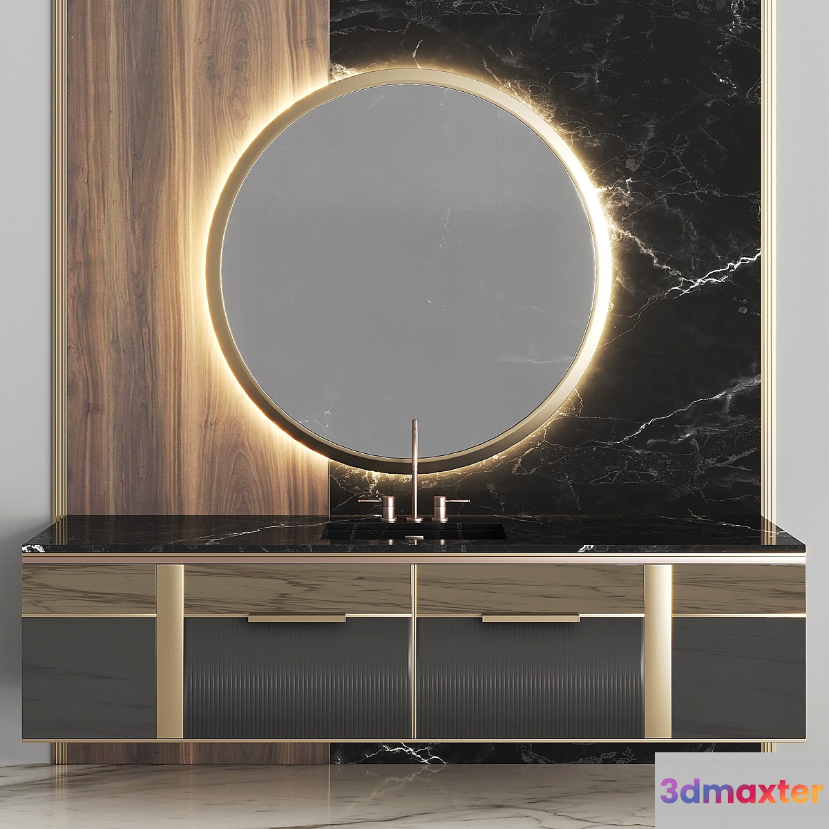 Bathroom Set BS02 3D Max