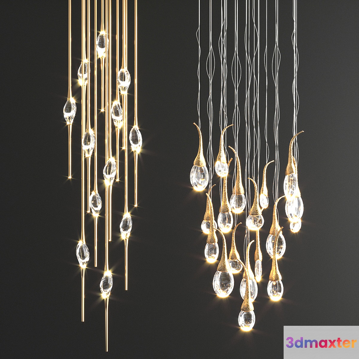 Pezzo Mancante & Seed Cloud Chandelier 3D Max