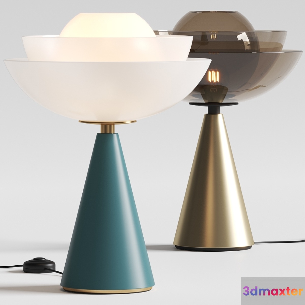 Mason Editions Lotus Table Lamps 3D Max